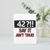 42歳の誕生日ギア ポストカード (スタンド正面)