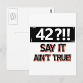 42歳の誕生日ギア ポストカード (正面/裏面)