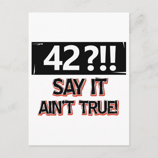 42歳の誕生日ギア ポストカード (正面)