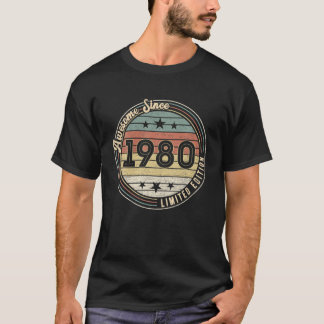 42歳の誕生日ギフト素晴らし1980限定Ed Tシャツ