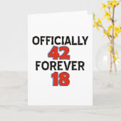 42歳の誕生日デザイン カード (黄色い花)