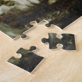 42猫と子猫ヴィンテージ絵画の動物の子ども ジグソーパズル (側面)