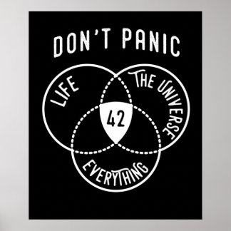 42生命の宇宙と全てに対する答え ポスター