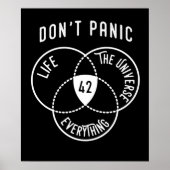 42生命の宇宙と全てに対する答え ポスター (正面)