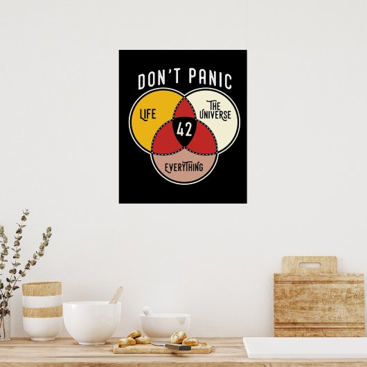 42生命への答え宇宙と万物 ポスター (キッチン)