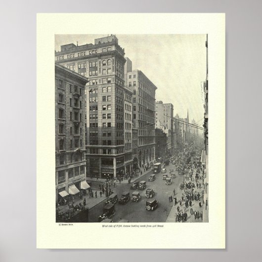 42番目から北を見て5番街の西側 ポスター (正面)