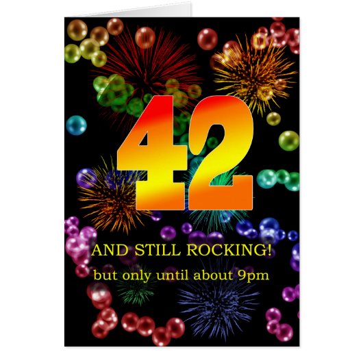 42番目の誕生日がまだ揺れる (正面)