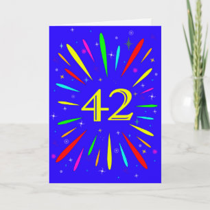 42番目の誕生日爆発カード カード