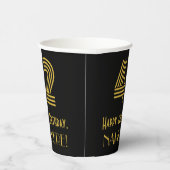 42番目の誕生日:インスパイアアールデコ検索"42" & Name 紙コップ (右)