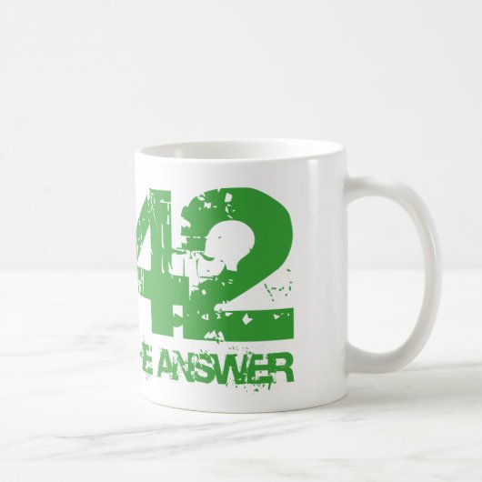 42答えのマグはあります コーヒーマグカップ (右)