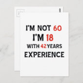 42誕生日デザイン ポストカード (正面/裏面)