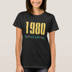 42誕生日レディースメンズ42年1980 1 Tシャツ