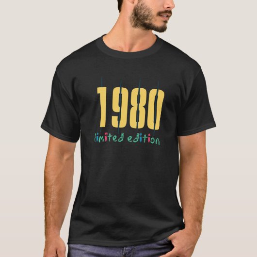 42誕生日レディースメンズ42年1980 1 Tシャツ (正面)