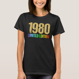 42誕生日レディースメンズ42年1980 2 Tシャツ