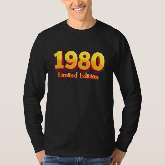 42誕生日レディースメンズ42年1980 Tシャツ (正面)