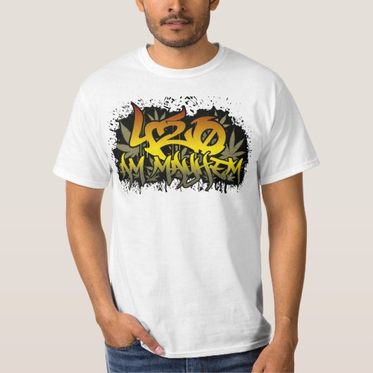 420amラスタの雑草 tシャツ (正面)