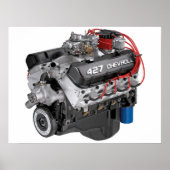 427 Chevy Big Block Engine Poster ポスター (正面)