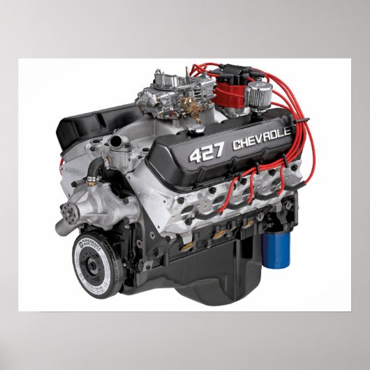 427 Chevy Big Block Engine Poster ポスター (正面)