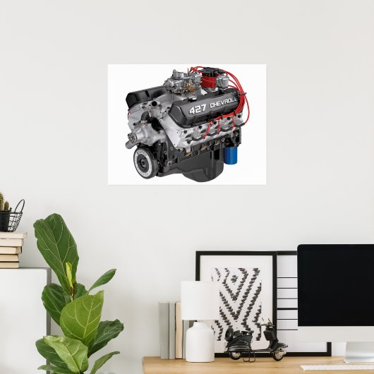 427 Chevy Big Block Engine Poster ポスター (ホームオフィス)