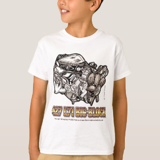 427 L71大きいブロックのコルベットエンジン Tシャツ