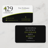 429 Business Card Bible Verse 名刺 (正面/裏面)