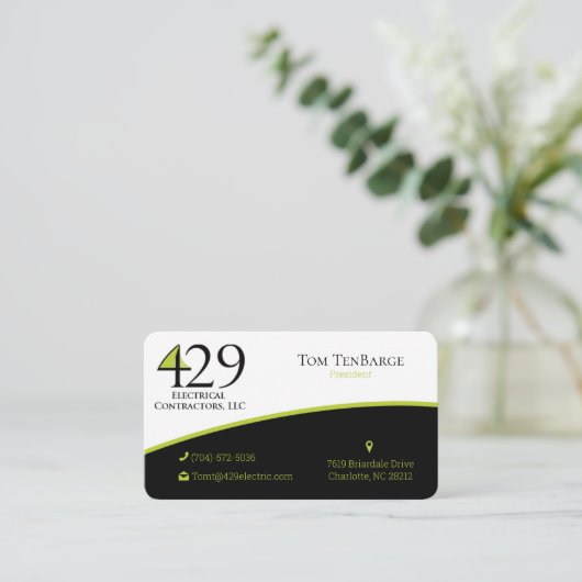 429 Business Card Bible Verse 名刺 (スタンド正面)