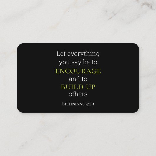 429 Business Card Bible Verse 名刺 (裏面)
