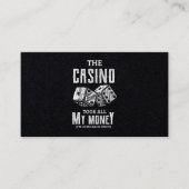 42.カジおもしろいノが私のお金を全部持ち出したトランプのポーカーガンブリ 名刺 (正面)