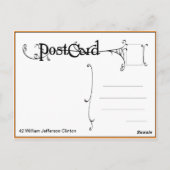 42 ビル・クリントン ポストカード (裏面)