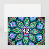 42 (数字を変更できます) ポストカード (正面/裏面)