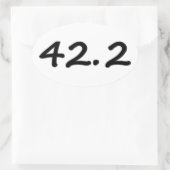 42.2kマラソンオーバルランニングマラソンのシール(1枚あたり4) 楕円形シール (バッグ)