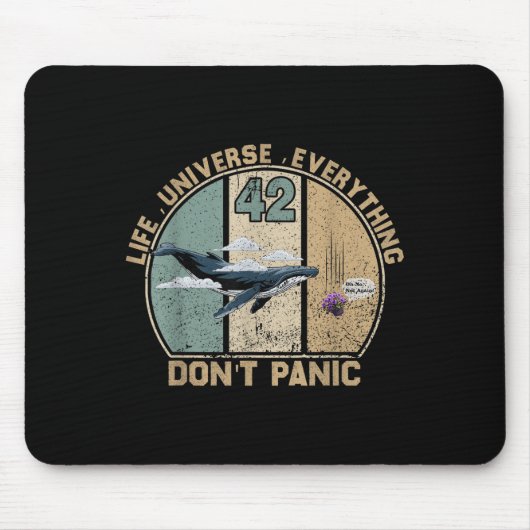 42 Answer To Life The Universe And Everything Don' マウスパッド (正面)