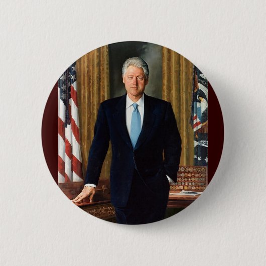 42 Bill Clinton 缶バッジ (正面)