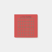 42 Day Tracking Sticky Note ポストイット (正面)