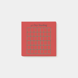42 Day Tracking Sticky Note ポストイット