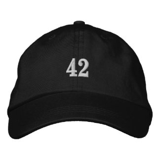 42 embroidered hat (you made change the number) 刺繍入りキャップ
