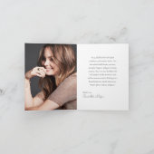 42 & Fabulous Orchid Photo Birthday Greeting Card カード (内部)