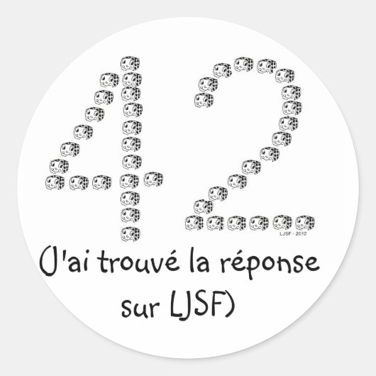 42, (J'ai trouvé la réponse sur LJSF) ラウンドシール (正面)
