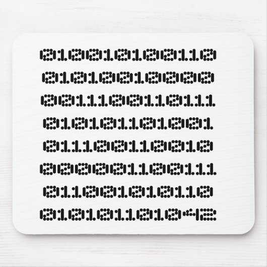 42 : le tapis de souris en presque binaire マウスパッド (正面)