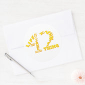 42 - Life The Universe and Everything - HHGTTG ラウンドシール (封筒)