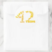 42 - Life The Universe and Everything - HHGTTG ラウンドシール (バッグ)