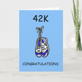 42Kマラソンおめでとう カード