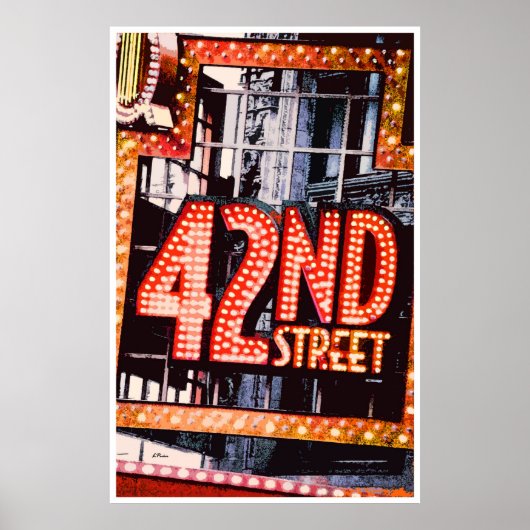 42nd Street, contemporary poster ポスター (正面)
