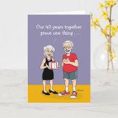 43おもしろい周年記念カード カード (黄色い花)