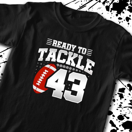 43に取り組む準備 – キッズサッカー選手の誕生日 Tシャツ