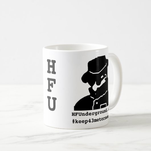 43保メ風変わりートル コーヒーマグカップ (正面右)