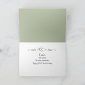 43周年記念ワインとアイビー カード (内部)