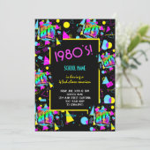43回レトロカラフル1980年代同窓会イベント 招待状 (スタンド正面)