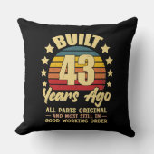 43年前 オールパーツ純正 43歳の誕生日 クッション (正面)