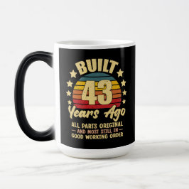 43年前 パーツオリジナル 43歳の誕生日 モーフィングマグカップ